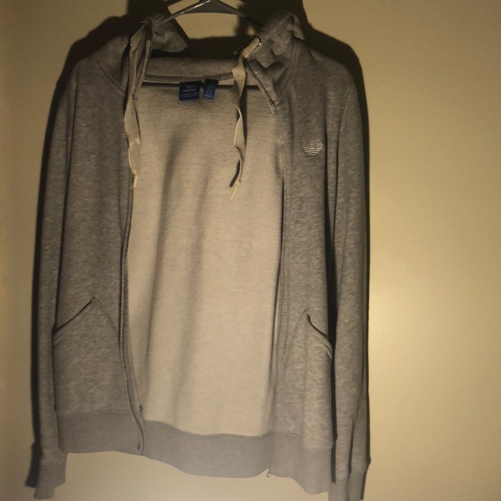 Adidas zippered hoodie.